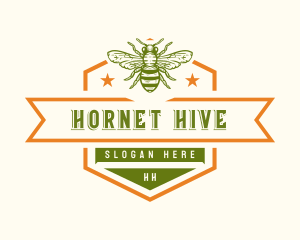 Apiary Bee Hive logo design