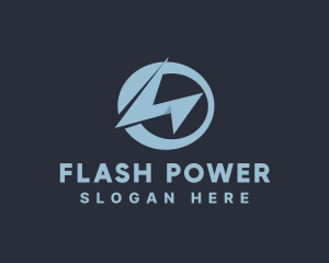 Flash Electricity Volt logo design