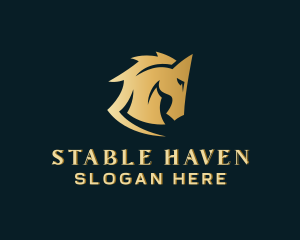 Gold Horse Equine logo design