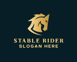 Gold Horse Equine logo design