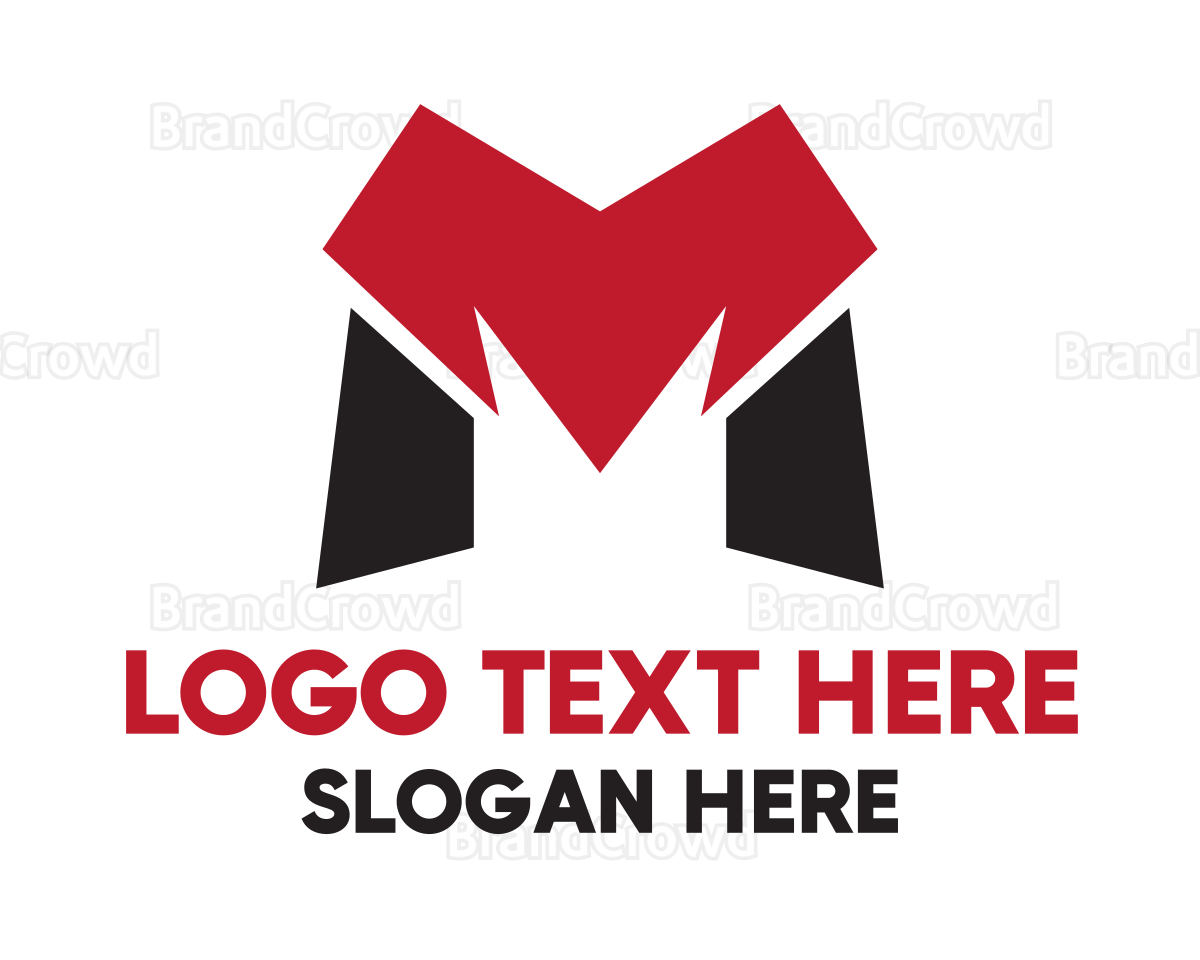 Red Black M Gaming Logo Brandcrowd Logo Maker