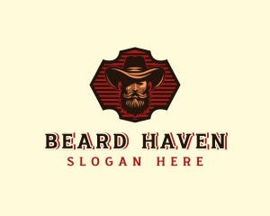 Beard - Beard Mustache Cowboy logo design