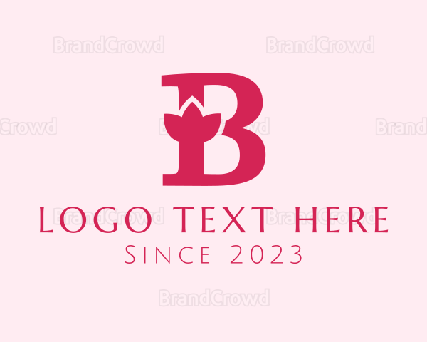 Violet B Flower Logo