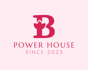 Bold - Violet B Flower logo design