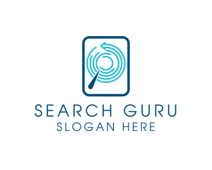 Data Search Digital Technology logo design