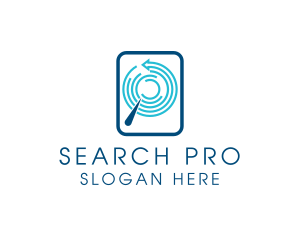 Search - Data Search Digital Technology logo design