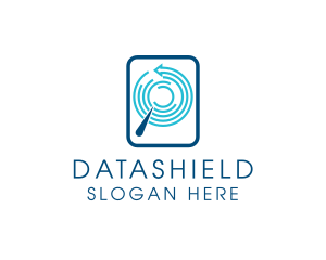 Data Search Digital Technology logo design