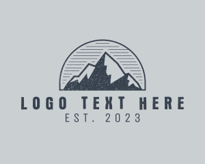 Explore - Rustic Mountain Summit logo design