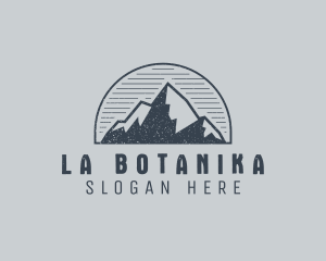 Rustic Mountain Summit Logo