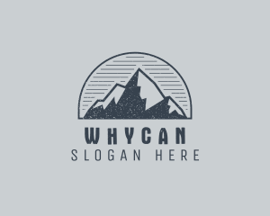 Rustic Mountain Summit Logo