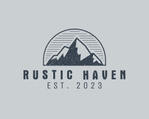 Rustic Mountain Summit logo design