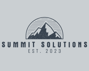 Rustic Mountain Summit logo design