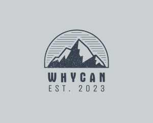 Trekking - Rustic Mountain Summit logo design