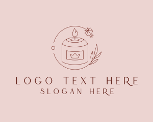 Floral Candle Decor Logo