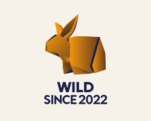 Craftsman - Golden Bunny Origami logo design