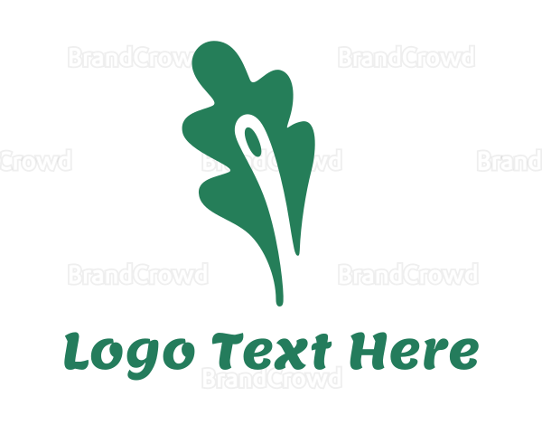 Green Fern Leaf Logo