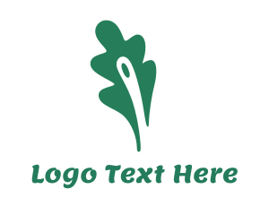 Recycle - Green Fern Leaf logo design