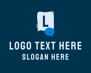 Social Media - Online Chat Box App logo design
