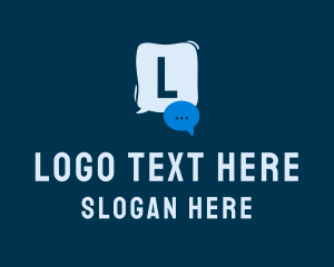 Telecom - Online Chat Box App logo design