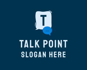 Speak - Online Chat Box App logo design