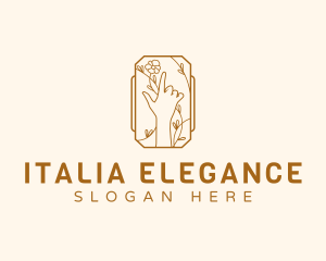 Elegant Floral Boutique logo design