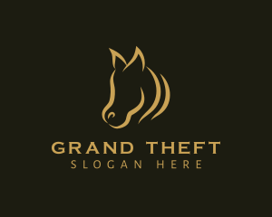 Stroke - Horse Equine Animal logo design