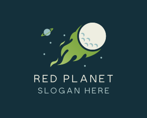 Golf Ball Meteor logo design