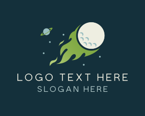 Golf Ball - Golf Ball Meteor logo design