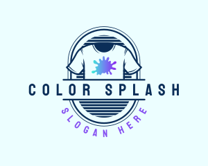 Splash Paint Shirt Apparel logo design