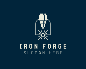 Foundry - Industrial Laser Cutter logo design