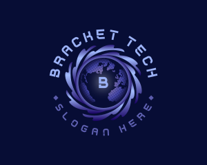 International Globe Tech logo design