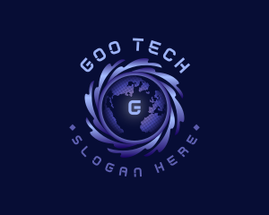 International Globe Tech logo design