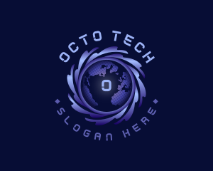 International Globe Tech logo design