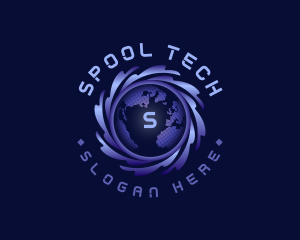 International Globe Tech logo design