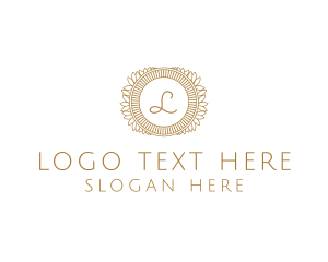 Floral - Organic Flower Wreath logo design