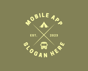 Camping Van Adventure Logo