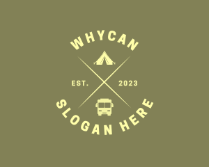 Camping Van Adventure Logo