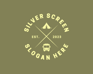 Explore - Camping Van Adventure logo design