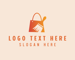 Brush - Paint Brush Shopping logo design