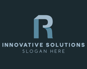 Simple Business Firm Letter R logo design