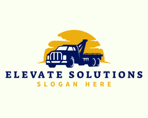 Lift - Tow Truck Vehicle logo design