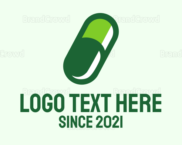 Organic Medical Pill Logo