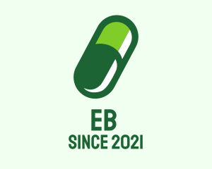 Organic Medical Pill  logo design