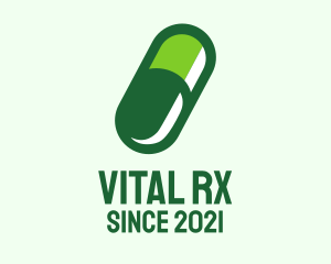 Prescription - Organic Medical Pill logo design