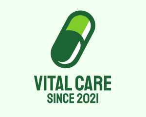 Medical - Organic Medical Pill logo design