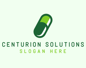 Organic Medical Pill  logo design