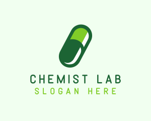 Chemist - Organic Medical Pill logo design