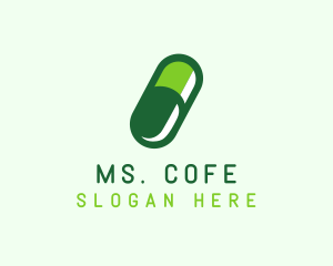 Organic Medical Pill  logo design