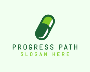 Organic Medical Pill  logo design