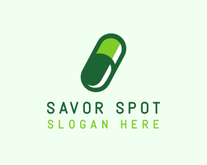 Organic Medical Pill  logo design